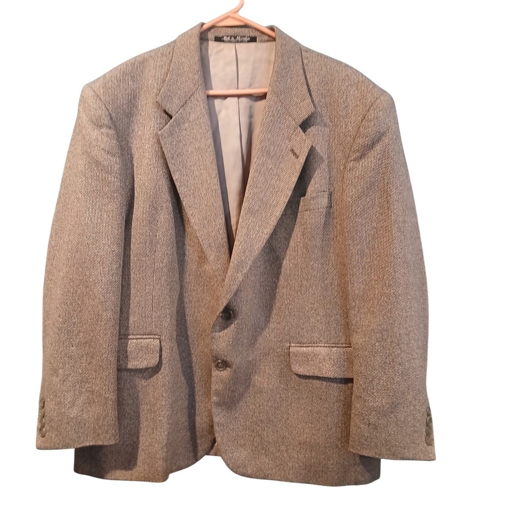Tailors Row by Deansgate Men's Herringbone Tweed Blazer Jacket 40R - Read